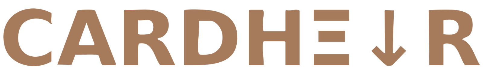 CARDHEIR wordmark logo – minimalist typographic brand logo with symbolic elements.